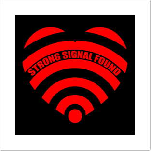 Heart Love Wifi Posters and Art